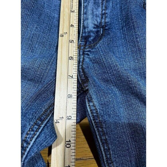 Boston Proper Jeans Womens Size 4 Blue Low Rise Straight Capri Denim Cottagecore - Picture 5 of 7